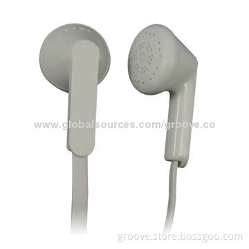 Flat Cable Earphones for iPhone 5S/iPad with 32 Ohms Impedance